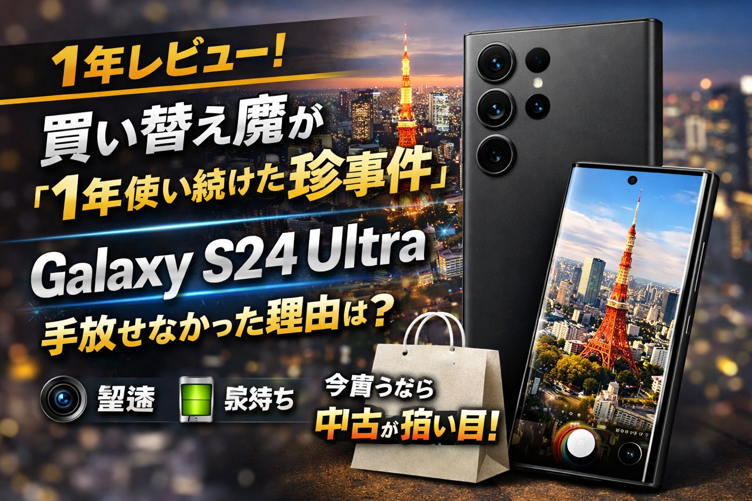 買い替え魔が1年も同じスマホを使った理由。Galaxy S24 Ultraが“替えどき”を消した
